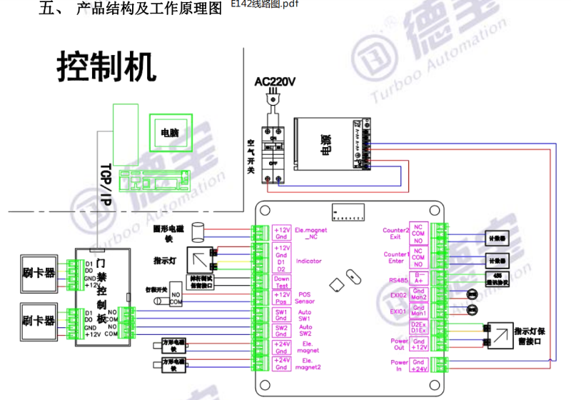 三輥閘接線圖